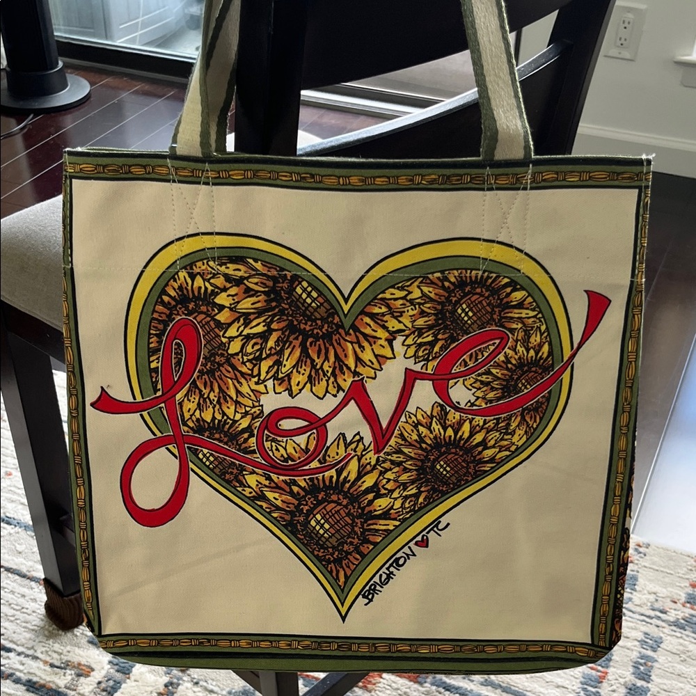 Brighton Sunflower Heart Tote Bag